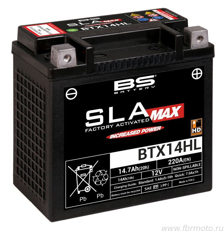  BS Battery BTX14HL SLA Max