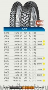 Mitas 100/90-19 57T TL E-07 Dakar