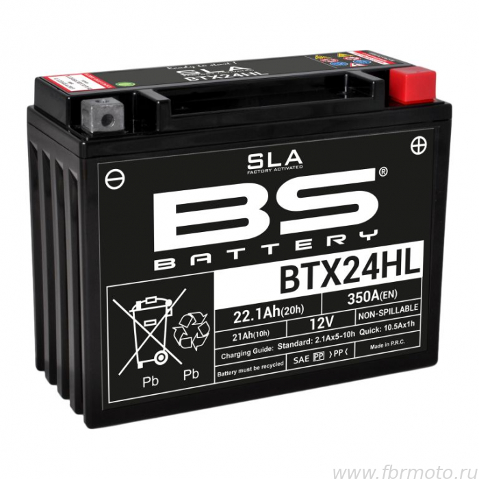  BS Battery BTX24HL SLA