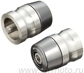   Zeta Bar End Plugs Honda Ti-Color