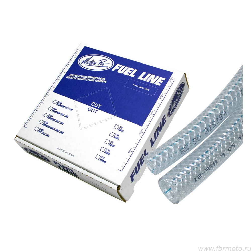   5 (3/16) Motion Pro Braided Vinyl Fuel Line 12-0009